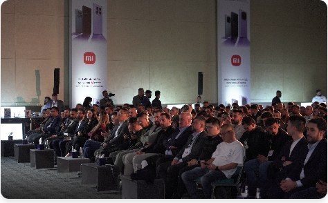 Guests at the Redmi Note 14 Series launch event in Erbil